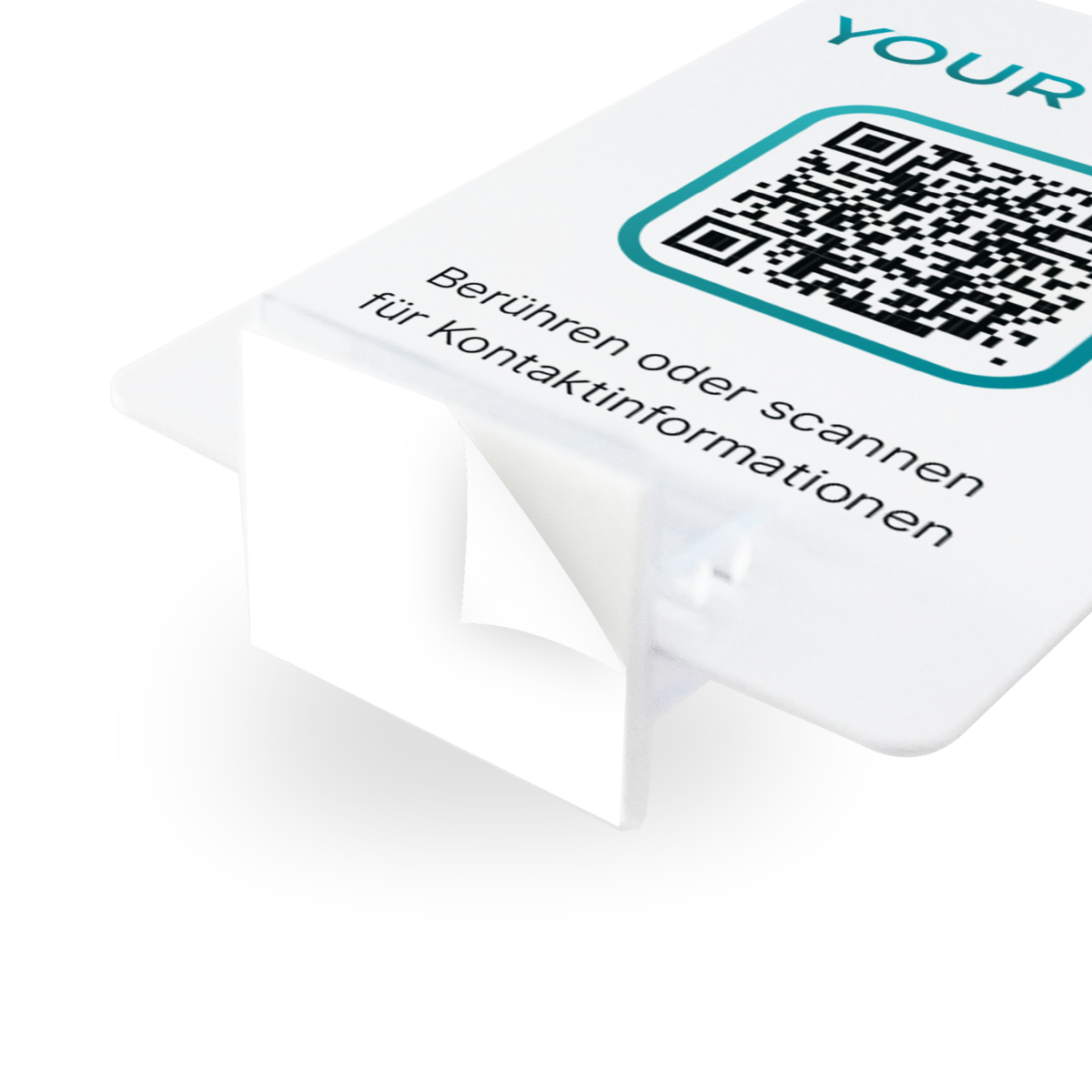 personalisierbarer SmartCard Aufsteller - Digitale Visitenkarte NFC